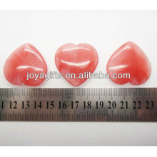 Semi precious watermelon heart shape 35MM